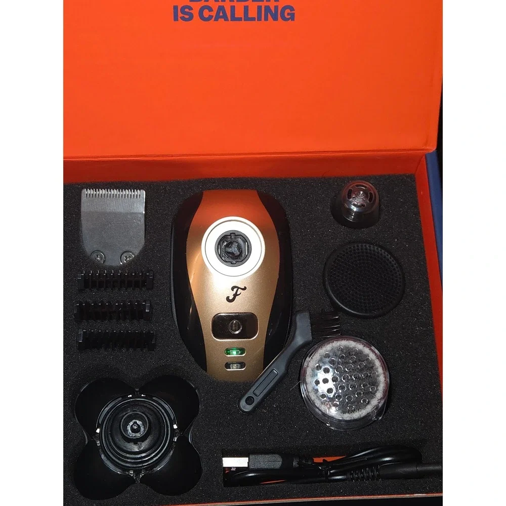 Freebird Flex Series Shaving Kit Electric Rotary Scalp Safe Men with accessories